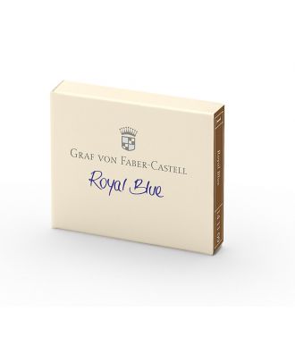 Graf von Faber-Castell Vulpen Inkt Cartridges 6 pack Royal Blue