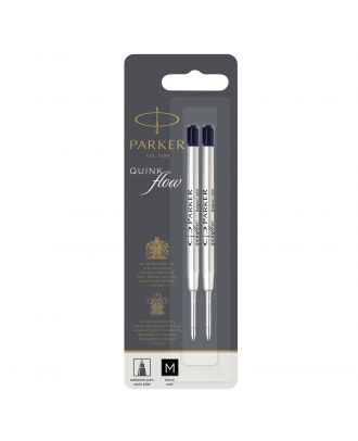 Parker Balpen Vulling Medium Zwart (2 stuks)