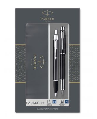 Parker IM Black CT Fountain Pen and Ballpoint Pen Set