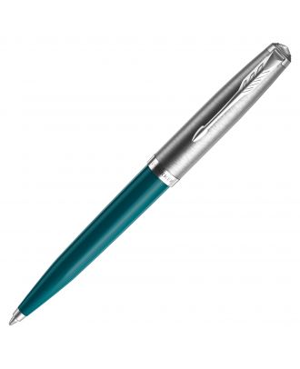 Parker 51 Teal Blue CT Ballpoint Pen