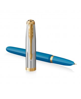 Parker 51 Premium Turquoise GT Fountain Pen
