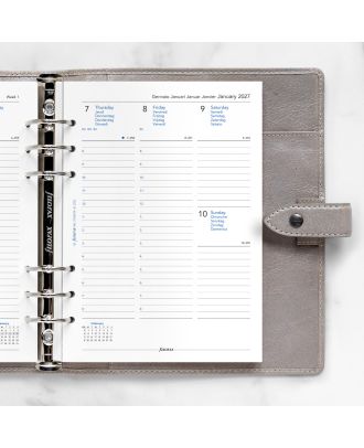 Filofax A5 Vulling Week op 2 Pagina's met Kolommen 2027