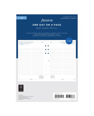 Filofax A5 Vulling Dag op 1 Pagina 2027