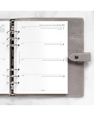 Filofax A5 Vulling Week op 2 Pagina's 2027