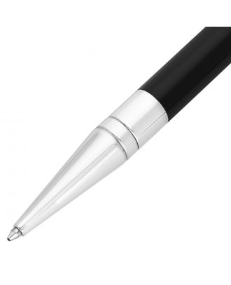 S.T. Dupont D-Initial Black & Chrome Ballpoint Pen