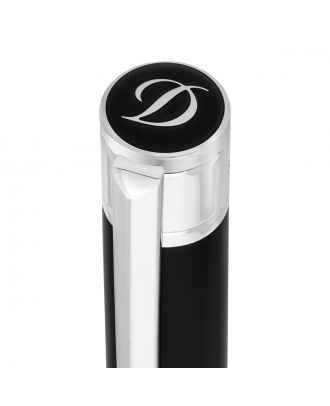 S.T. Dupont D-Initial Black & Chrome Ballpoint Pen