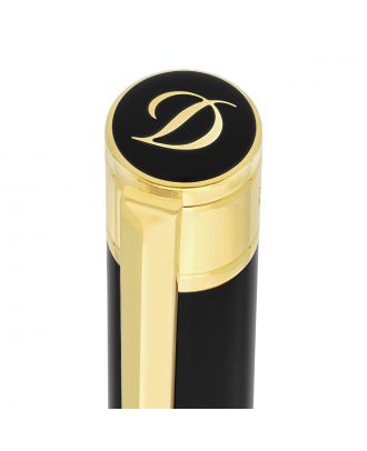 S.T. Dupont D-Initial Black & Gold Ballpoint Pen