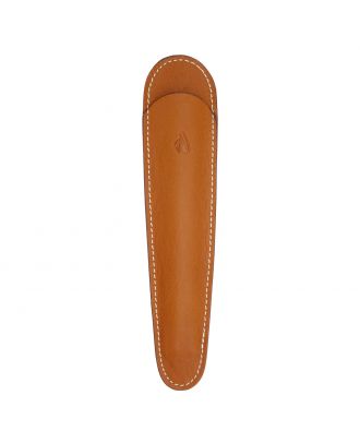 Recife Rivièra Grand Fourreau Lederen Pen Pouch Cognac for 1 Pen