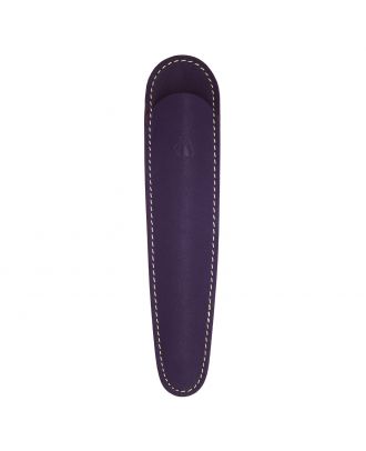 Recife Rivièra Grand Fourreau Lederen Pen Pouch Violet for 1 Pen
