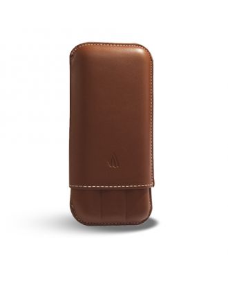 Recife Rivière Hard Case 3 Pen Cognac