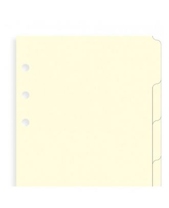 Filofax Refill A5 Cream Tabs
