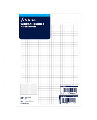 Filofax Refill A5 White Squared