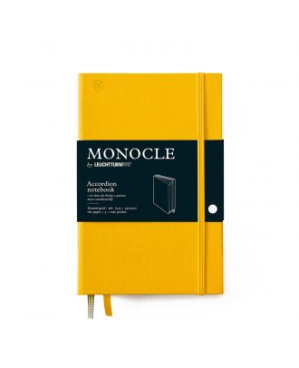Monocle by Leuchtturm1917 Accordeon Notebook B6+ Hardcover Yellow Dotted