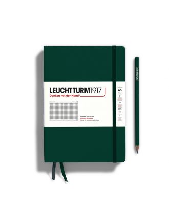 Leuchtturm1917 Notebook Medium Natural Colors Forest Green Squared