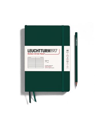 Leuchtturm1917 Notebook Softocver Medium Natural Colors Forest Green Ruled