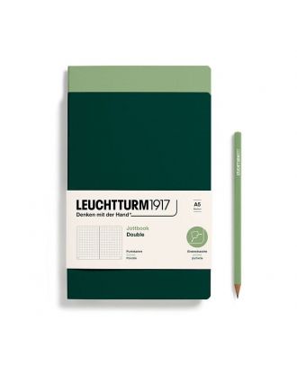 Leuchtturm1917 Jottbook Medium Sage/Forest Green Dotted