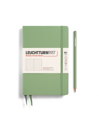 Leuchtturm1917 Slim B6+ Paperback Hardcover Sage Dotted Notebook