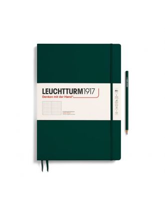 Leuchtturm1917 Notebook Master Slim (A4+) Hardcover Forest Green Dotted