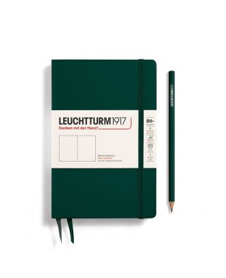 Leuchtturm1917 Slim B6+ Paperback Hardcover Forest Green Ruled Notebook