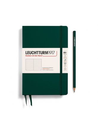 Leuchtturm1917 Slim B6+ Paperback Hardcover Forest Green Dotted Notebook