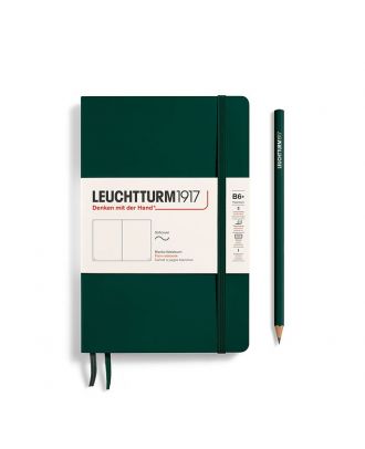 Leuchtturm1917 Slim B6+ Softcover Forest Green Plain Notebook