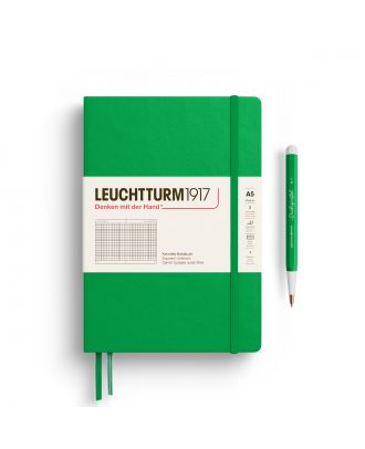 Leuchtturm1917 Notebook Medium Green Leaf Squared