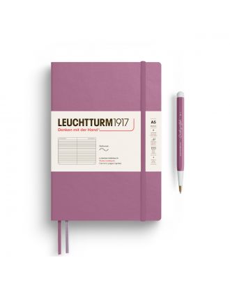 Leuchtturm1917 Notebook Softcover Medium Dusty Rose Ruled