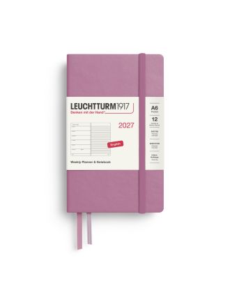 Leuchtturm1917 Diary 2027 Weekly Planner with notes Pocket A6 Dusty Rose