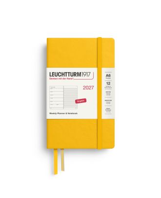 Leuchtturm1917 Diary 2027 Weekly Planner with notes Pocket A6 Sunflower