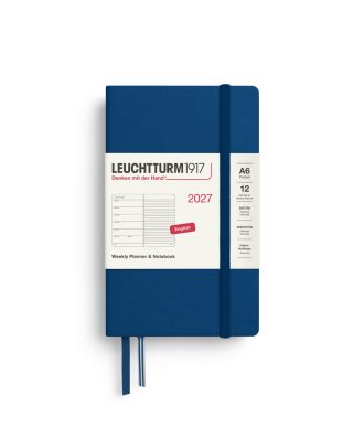 Leuchtturm1917 Diary 2027 Weekly Planner with notes Pocket A6 Indigo
