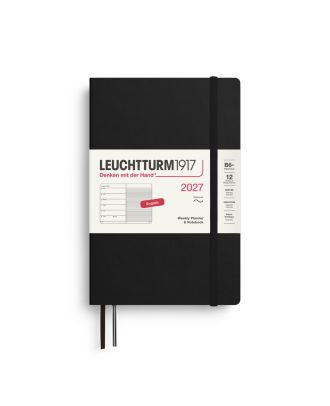 Leuchtturm1917 Agenda 2027 Weekplanner + Notities Paperback B6+ Softcover Black