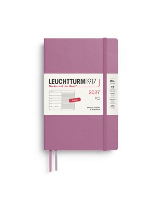 Leuchtturm1917 Diary 2027 Weekly Planner with notes Paperback B6+ Softcover Dusty Rose