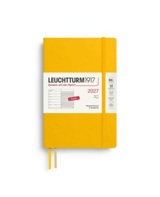 Leuchtturm1917 Diary 2027 Weekly Planner with notes Paperback B6+ Softcover Sunflower