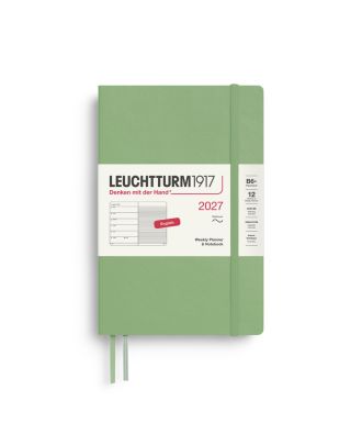 Leuchtturm1917 Agenda 2027 Weekplanner + Notities Paperback B6+ Softcover Sage