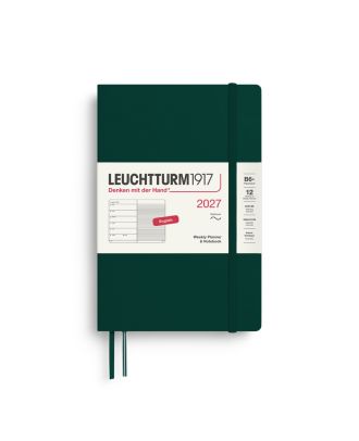 Leuchtturm1917 Agenda 2027 Weekplanner + Notities Paperback B6+ Softcover Forest Green
