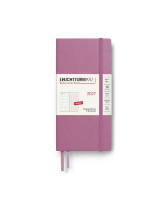 Leuchtturm1917 Diary 2027 Weekly Planner with notes Dotted Wallet Dusty Rose