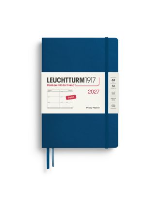 Leuchtturm1917 Diary 2027 Weekly Planner Medium A5 Indigo