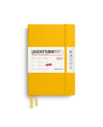 Leuchtturm1917 Diary 2027 Weekly Planner Paperback B6+ Sunflower