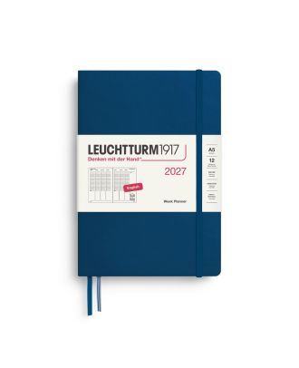 Leuchtturm1917 Diary 2027 Weekly Planner Vertical Medium A5 Indigo