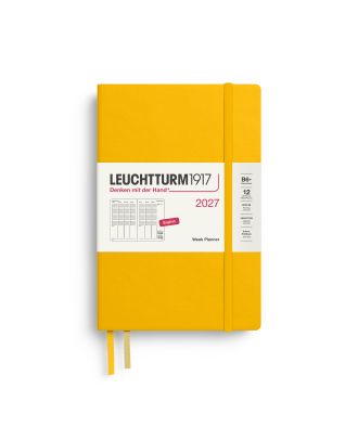 Leuchtturm1917 Diary 2027 Weekly Planner Vertical Paperback B6+ Hardcover Sunflower