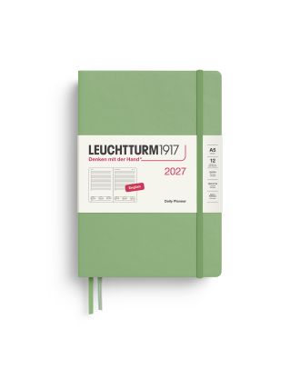 Leuchtturm1917 Diary 2027 Daily Planner Medium A5 Sage