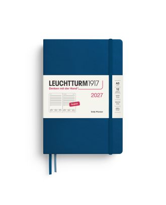 Leuchtturm1917 Diary 2027 Daily Planner Medium A5 Indigo