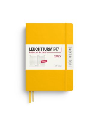 Leuchtturm1917 Diary 2027 Daily Planner Dotted Medium A5 Sunflower