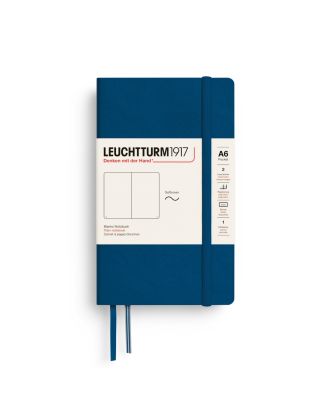 Leuchtturm1917 Notitieboek Pocket Soft Cover Indigo Blanco