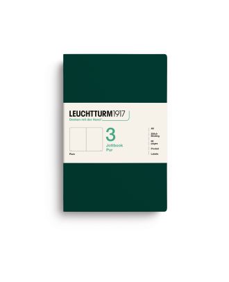 Leuchtturm1917 Jottbook Pur Medium Forest Green Plain Pack of 3
