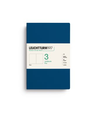 Leuchtturm1917 Jottbook Pur Medium Indigo Plain Pack of 3