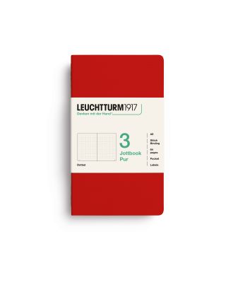Leuchtturm1917 Jottbook Pur Pocket Cherry Dotted Pack of 3