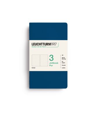 Leuchtturm1917 Jottbook Pur Pocket Indigo Dotted Pack of 3