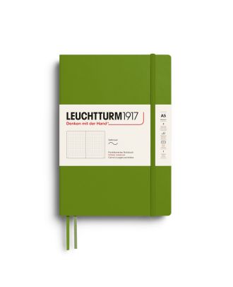 Leuchtturm1917 Notebook Medium Softcover Moss Dotted