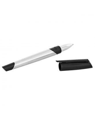 S.T. Dupont Defi Millennium Brushed Chrome and Matt Black Rollerball Pen